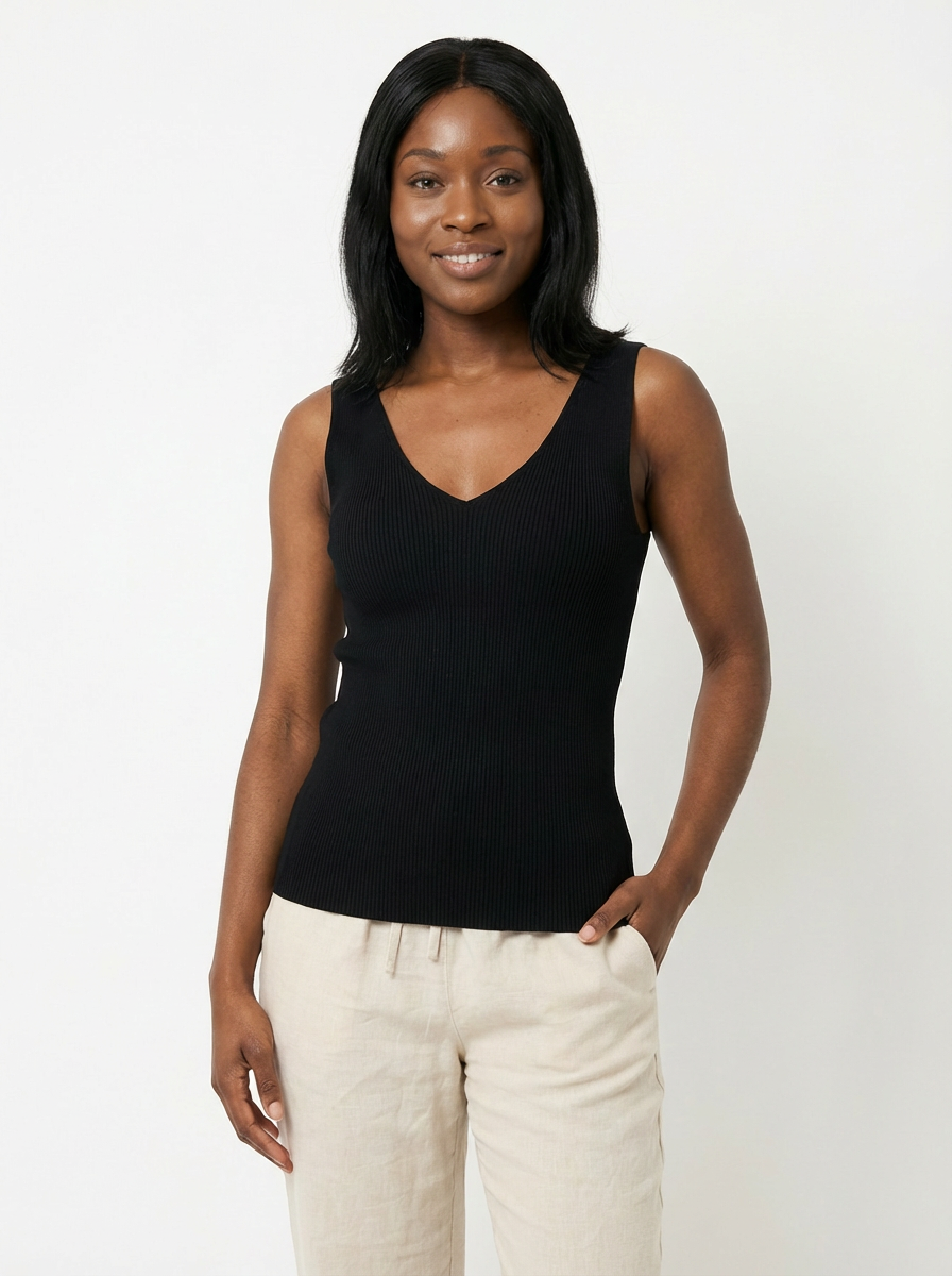 Lavender Rib-Top Schwarz von Mexx