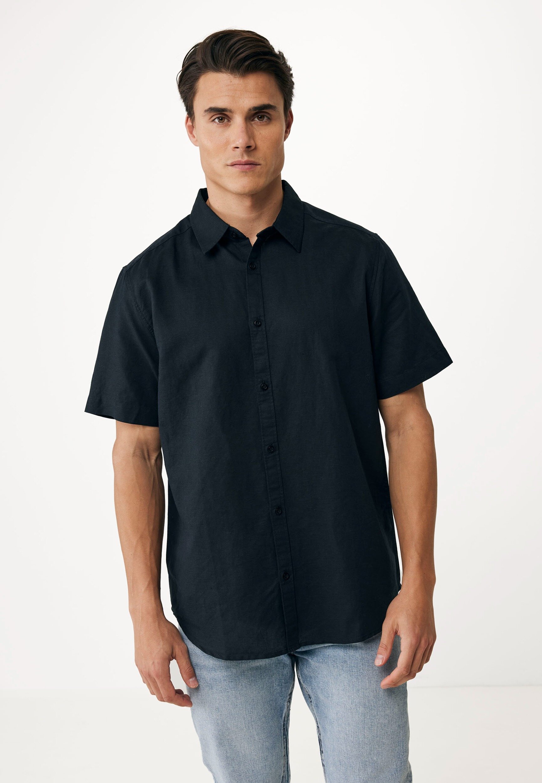 Leinen Bluse Schwarz von Mexx