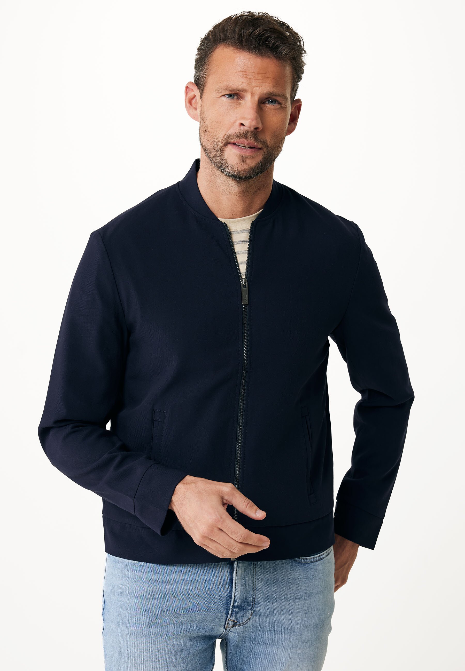 Lightweight Woven Bomber Navy von Mexx