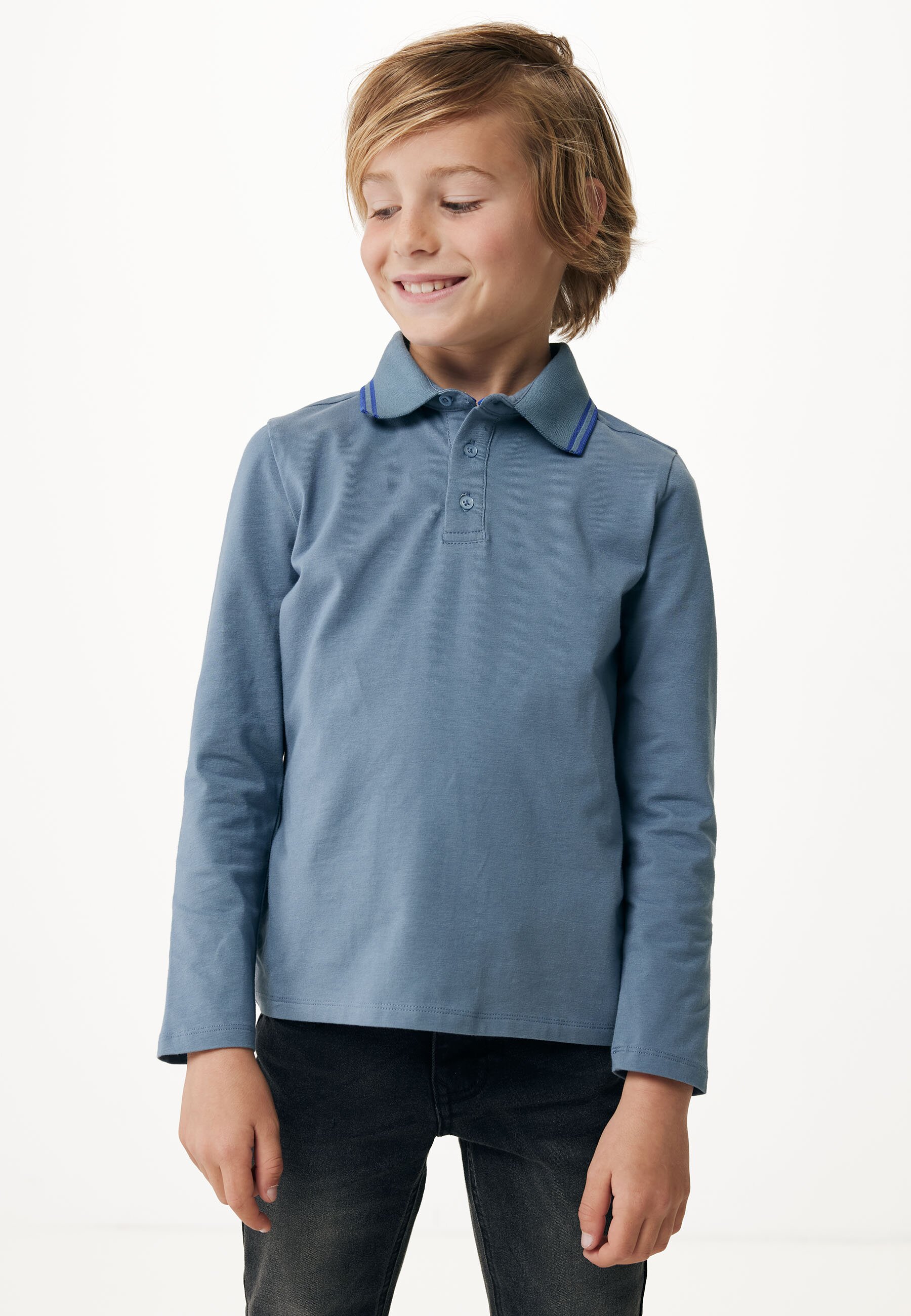 Long Sleeve Polo Blue von Mexx