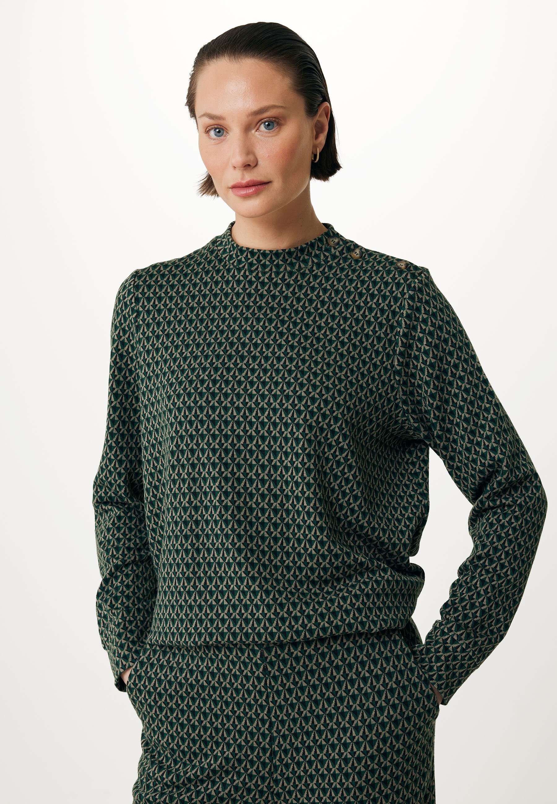 Long Sleeve Shirt Dark Green von Mexx