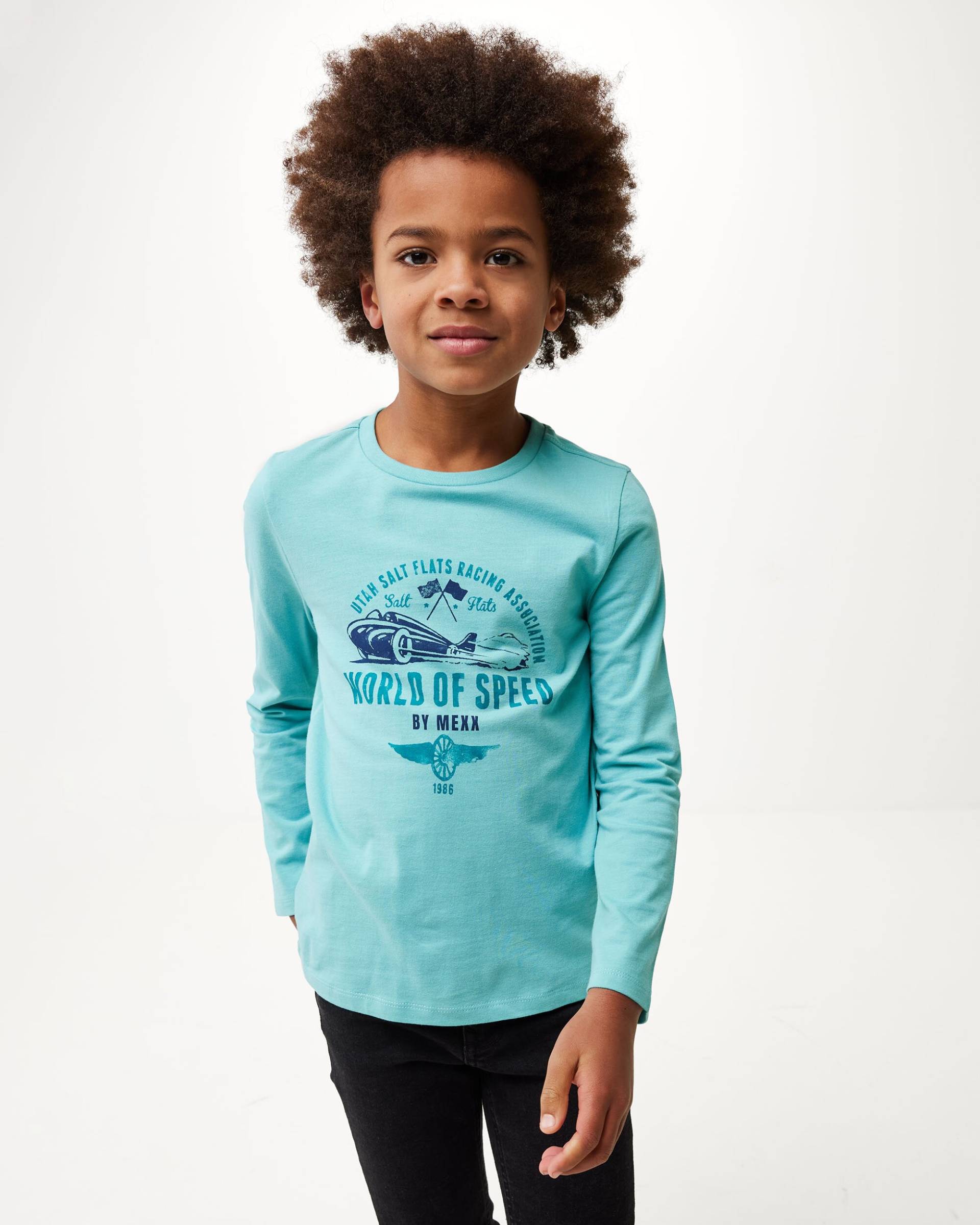 Long sleeve artwork t-shirt Ocean Blue von Mexx