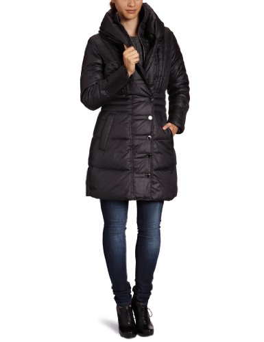 MEXX Damen Langmantel N1ME5542, Gr. 40 (L), Schwarz (1) von Mexx