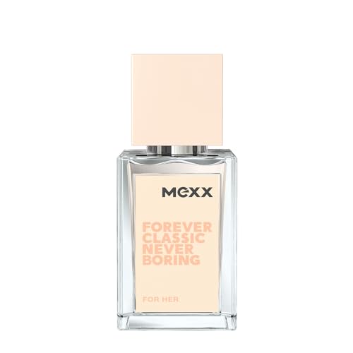 MEXX Forever Classic Never Boring Woman Eau de Toilette, zeitloser, blumig-fruchtiger Duft für Frauen, 15ML von Mexx
