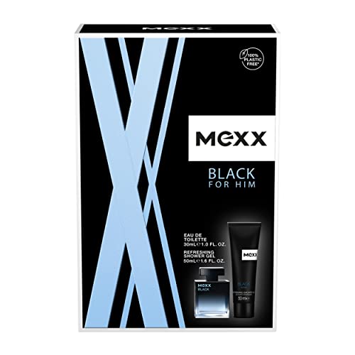 MEXX Geschenkpackung Black Man Eau de Toilette 30ml + Duschgel 50ml von Mexx