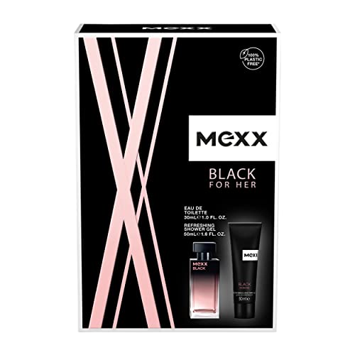 MEXX Geschenkpackung Black Woman Eau de Toilette 30 ml + Duschgel 50ml von Mexx