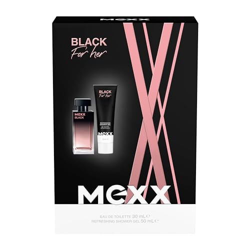 MEXX Geschenkpackung Black Woman Eau de Toilette 30 ml + Duschgel 50ml von Mexx