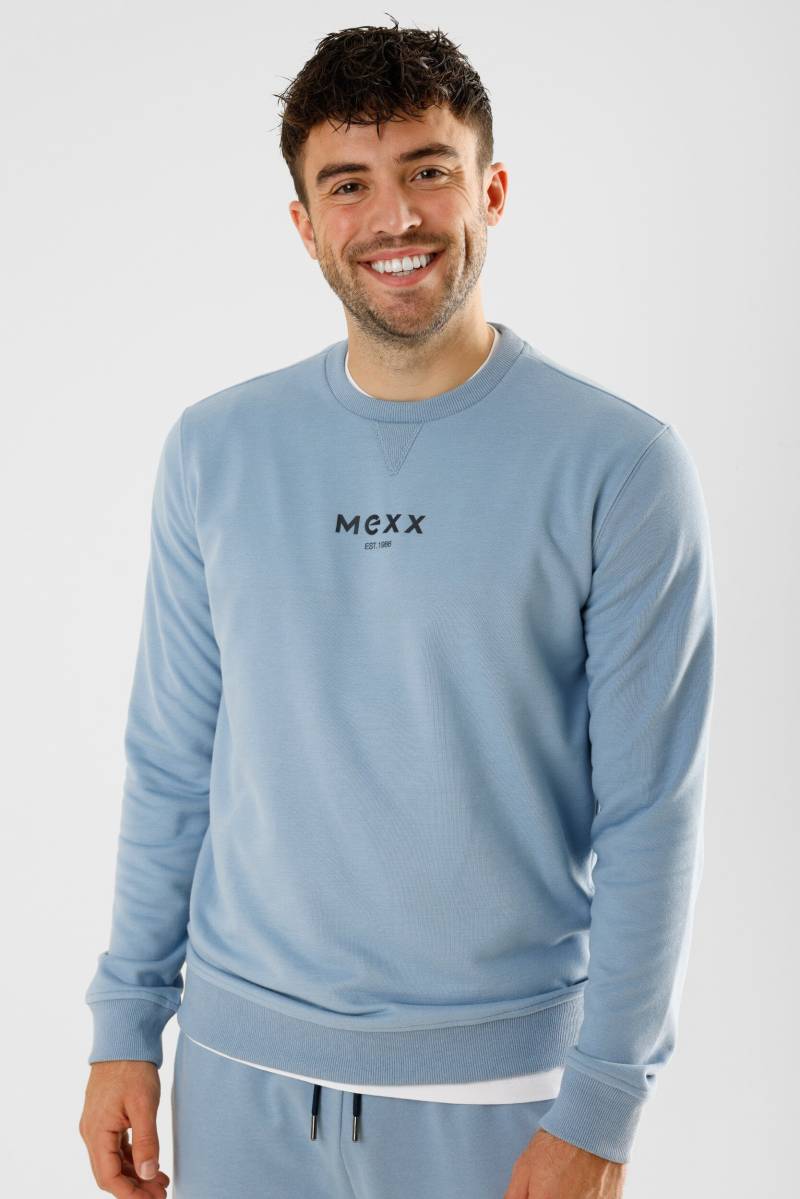 Men Crewneck Sweatshirt Light Blue von Mexx