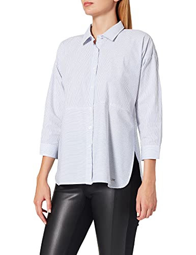 Mexx Damen Hemd, Mehrfarbig (White/Blue Printed 300061), X-Large von Mexx