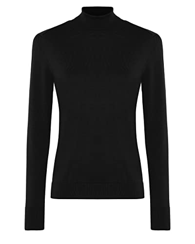 Mexx Damen Turtle Neck Basic Pullover Sweater, Schwarz, M EU von Mexx