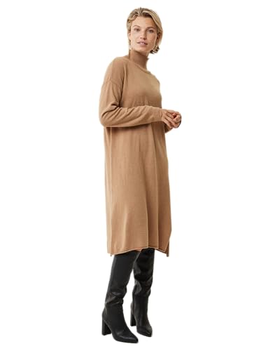 Mexx Damen Turtle Neck Knitted Casual Dress, Camel, L EU von Mexx