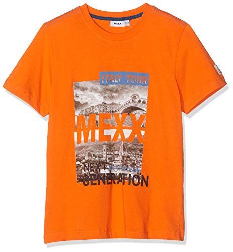 Mexx Jungen T-Shirt, Orange (Dragon Fire 161460), 152 (Herstellergröße: 146-152) von Mexx