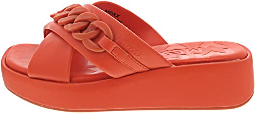 Mexx Lexi Damen Pantolette in Orange, Größe 39 von Mexx