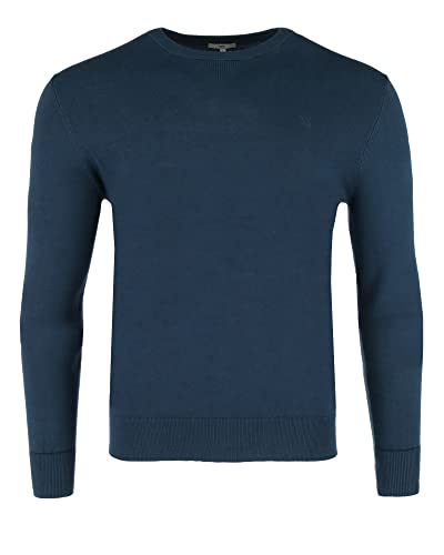 Mexx Men's Brian Crew Neck Sweater, Light Navy (Dark Denim), L von Mexx