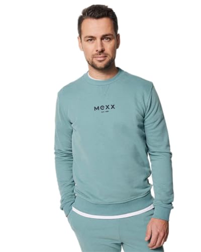 Mexx Men's Crewneck Sweatshirt, Dark Mint, L von Mexx