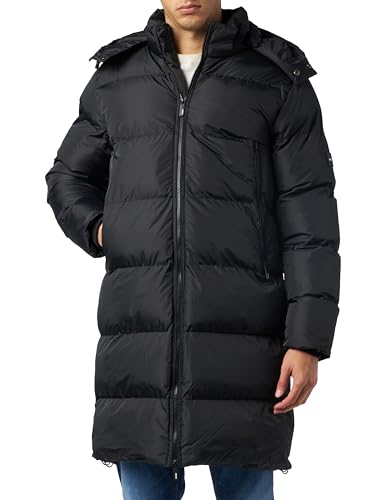 Mexx Men's Padded Puffer Parka, Black, M von Mexx