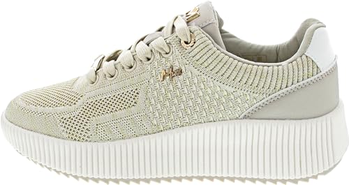 Mexx Nina Damen Sneaker in Beige, Größe 39 von Mexx