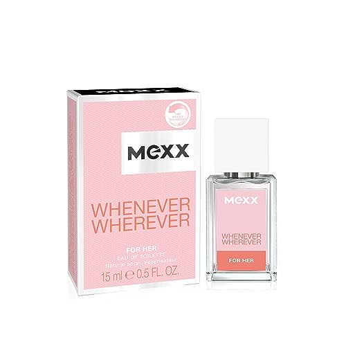 Mexx Whenever Wherever Woman Belebendes Eau de Toilette, für jede Gelegenheit, für unbeschwerte Eleganz, 1 x 15 ml von Mexx