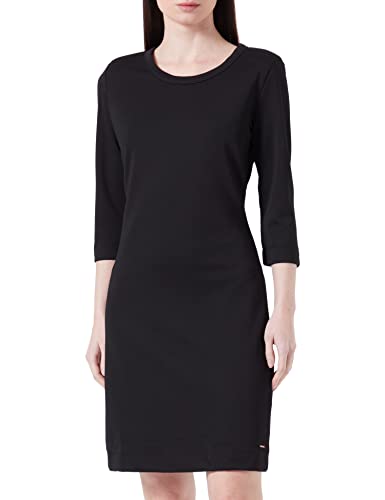 Mexx Women's Jersey shoulderpads Casual Dress, Black, L von Mexx