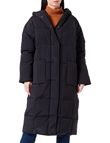 Mexx Women's Oversized Hooded Padded Jacket Parka, Black, M/L von Mexx