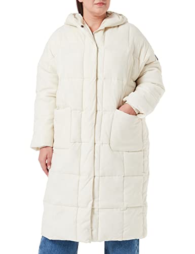 Mexx Women's Oversized Hooded Padded Jacket Parka, Ecru, XS/S von Mexx