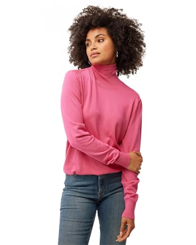 Mexx Women's Turtle Neck Basic Pullover Sweater, Pink, S von Mexx