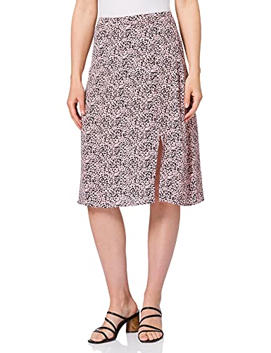 Mexx Womens Printed Slit at Front Skirt, Mid Pink, M von Mexx