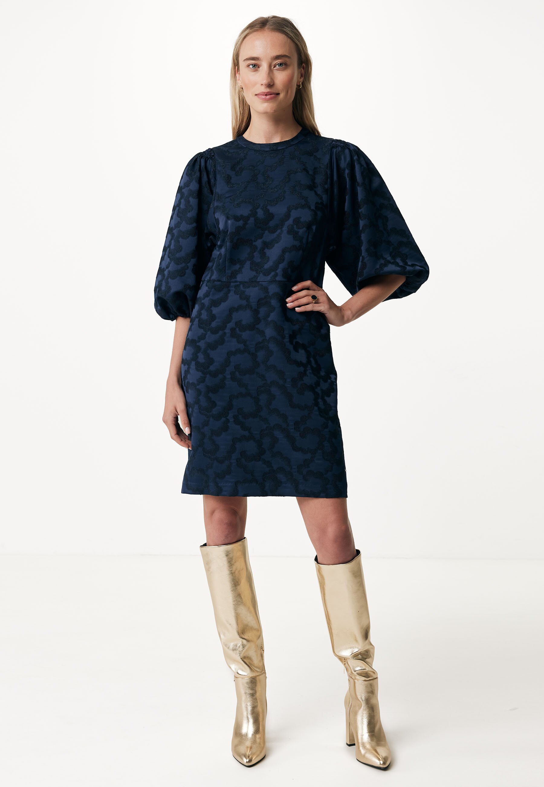 Mexx XX Anouk Puff Sleeve Dress Navy von Mexx