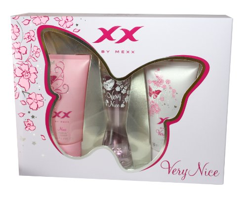 Mexx XX Very Nice, femme / woman, Geschenkset (Eau de Toilette 20 ml + Showergel Nice 50 ml + Showergel Very Nice 50 ml) von Mexx