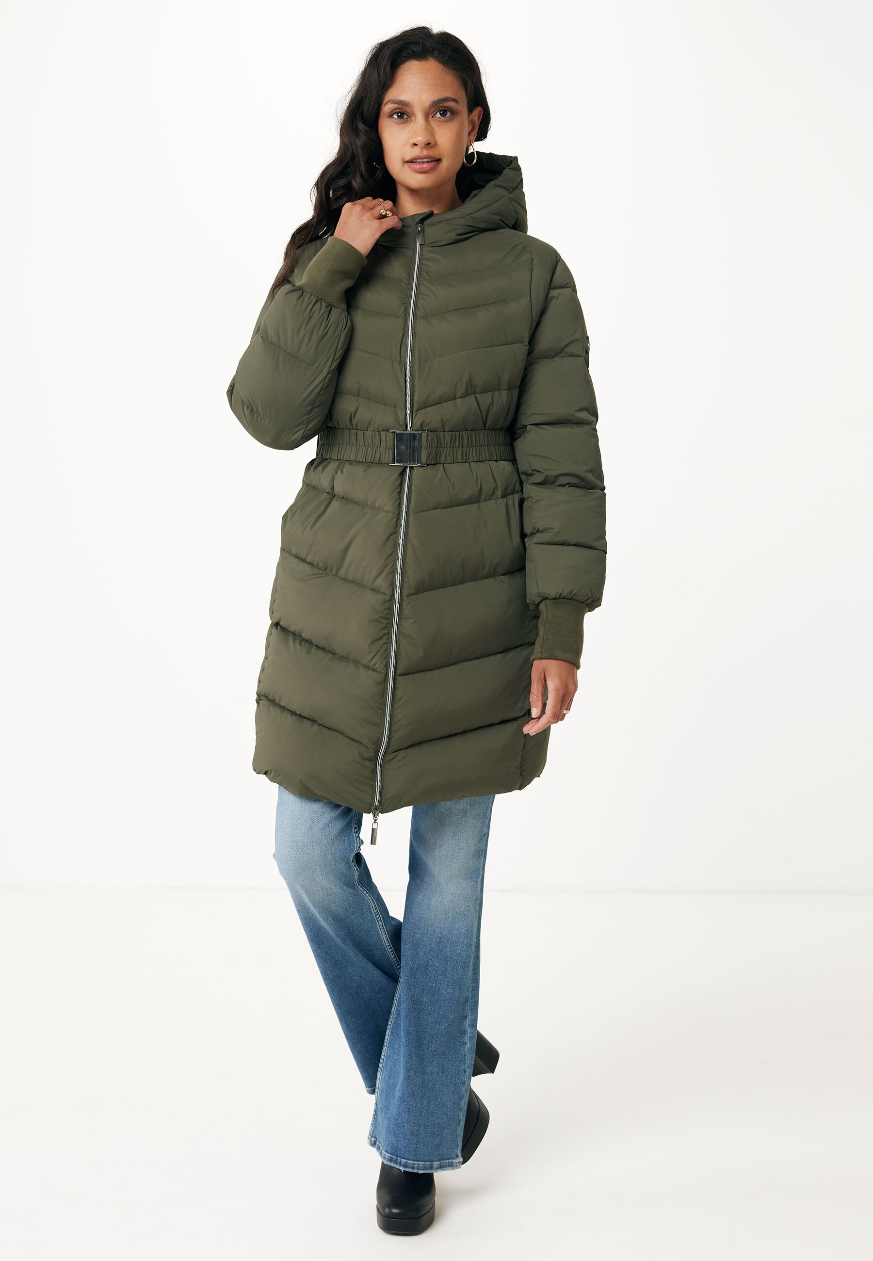 Midi Padded Jacket Dark Green von Mexx