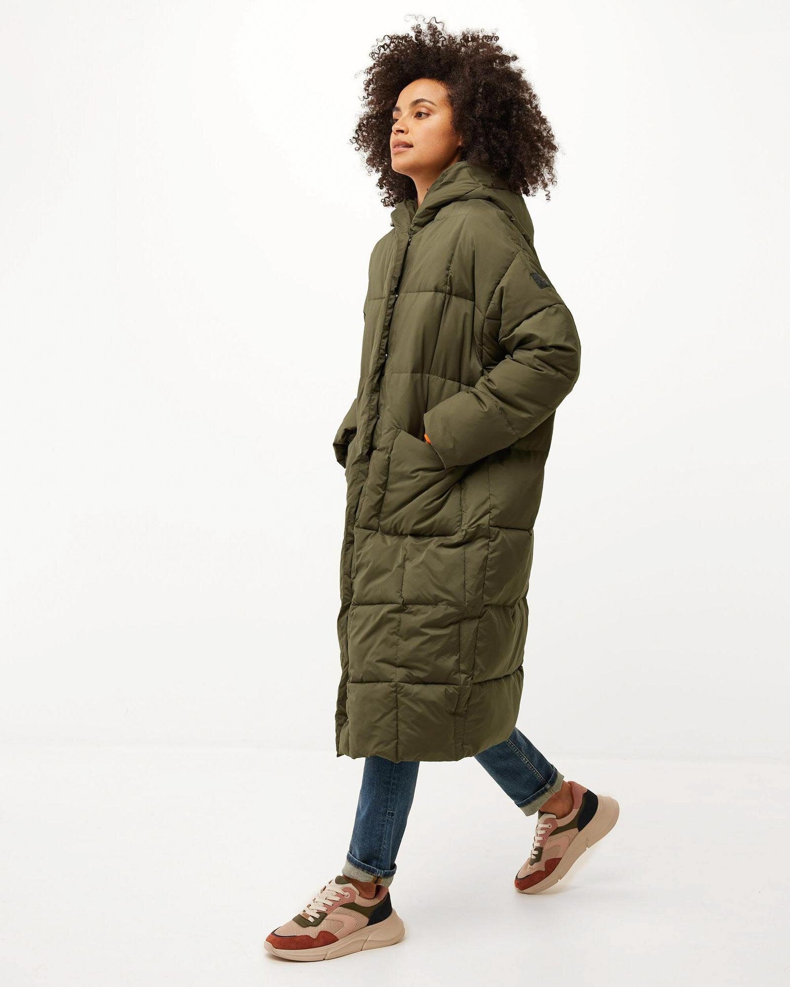 Oversized hooded padded jacket Olive von Mexx