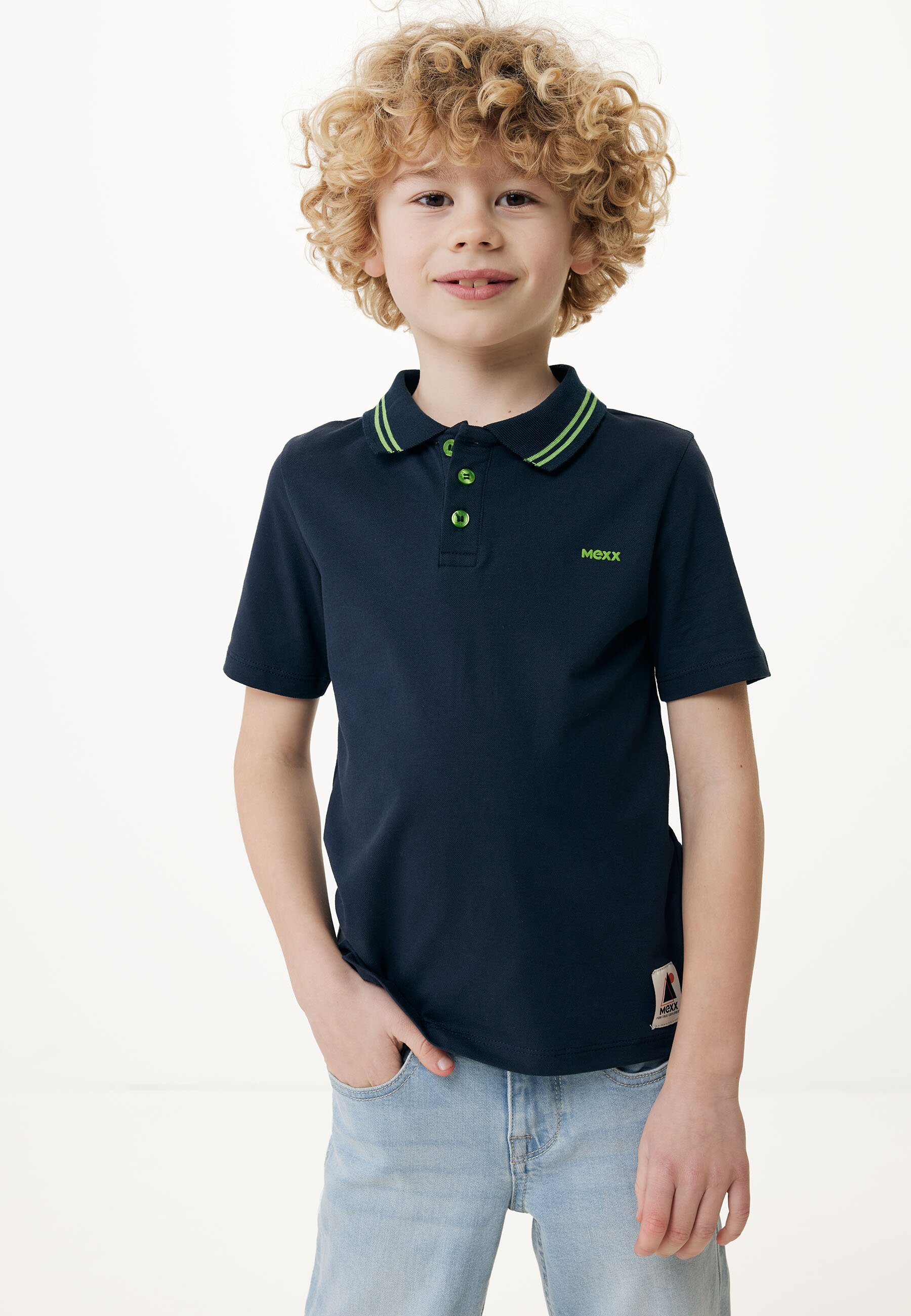 Polo With Tipping Navy von Mexx