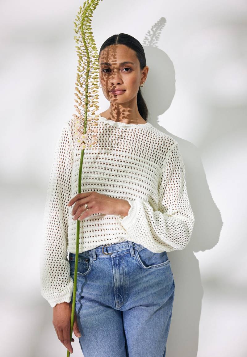 Pullover Gestrickt Offwhite von Mexx