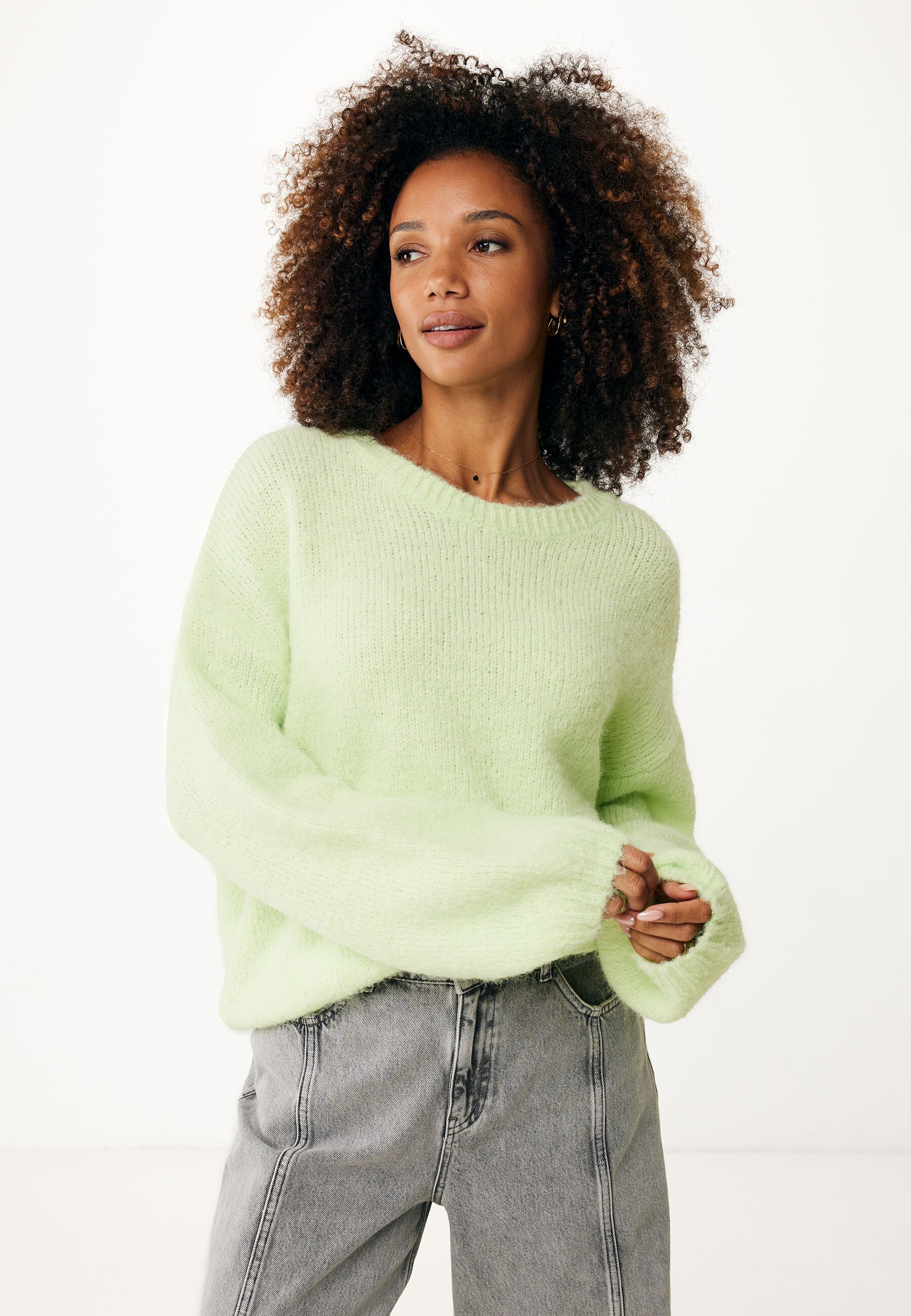 Pullover Loose Fit Lime Green von Mexx