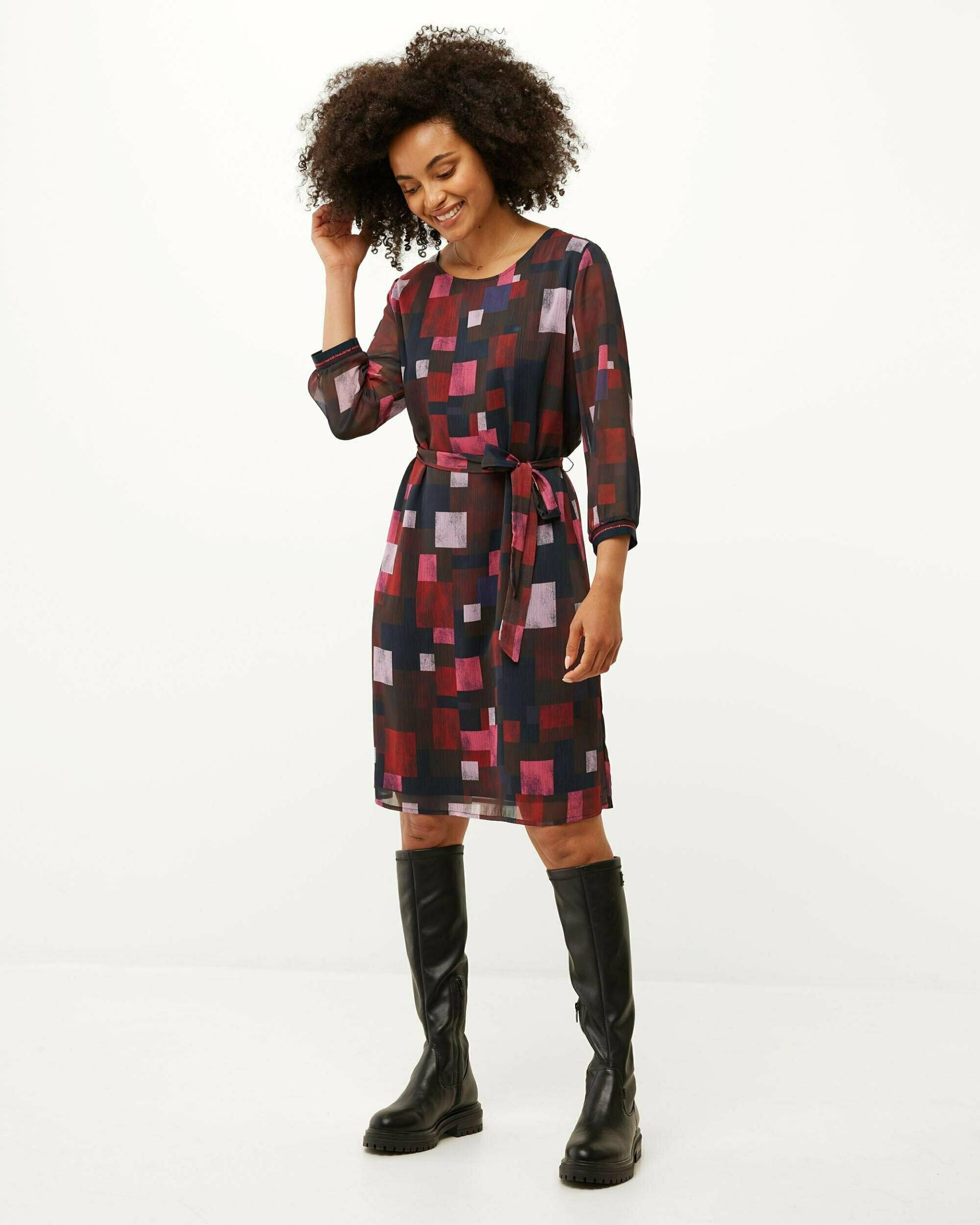 Round neck dress 3/4 sleeve Multicolor von Mexx