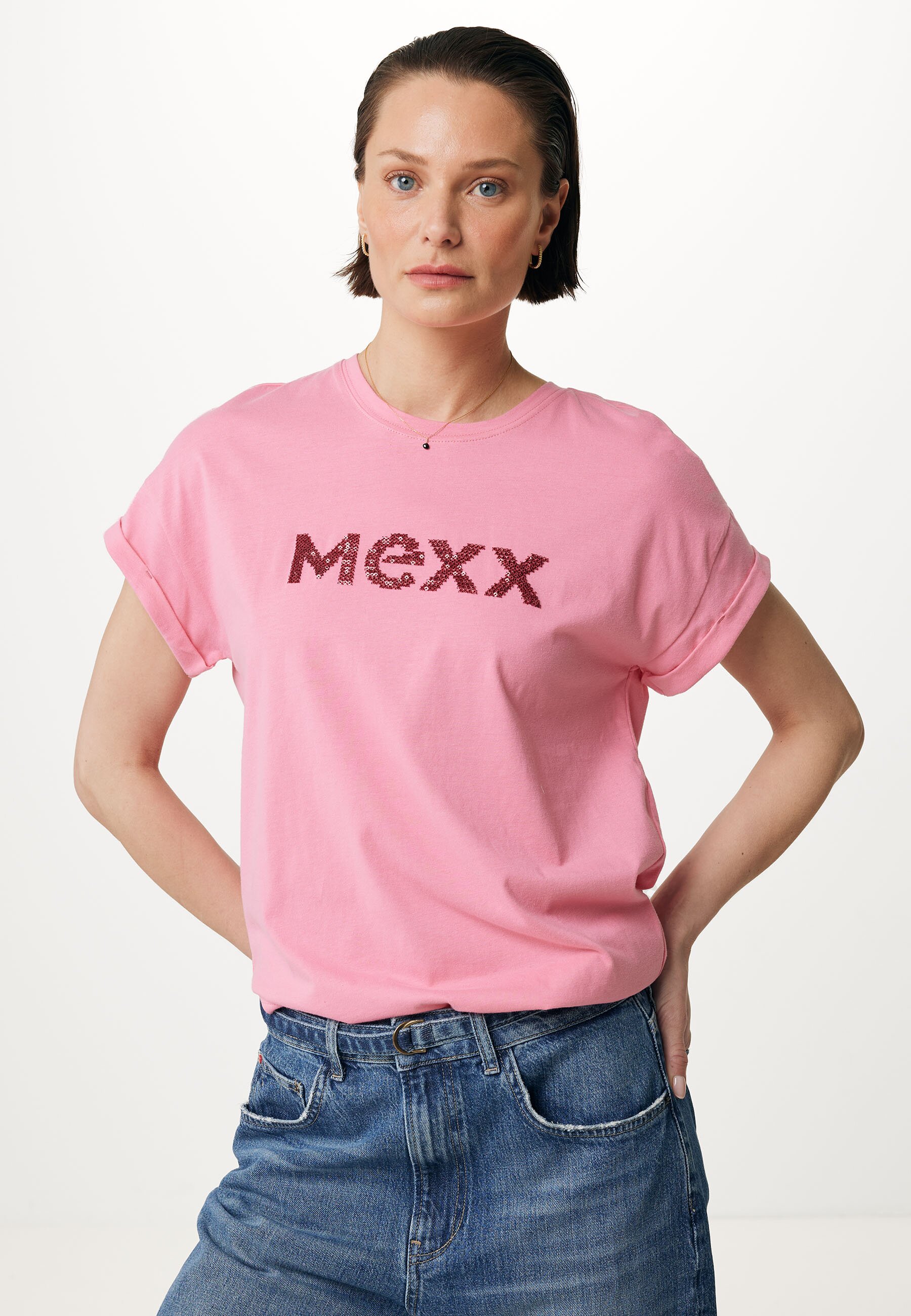 Short Sleeve T-shirt Bright Pink von Mexx