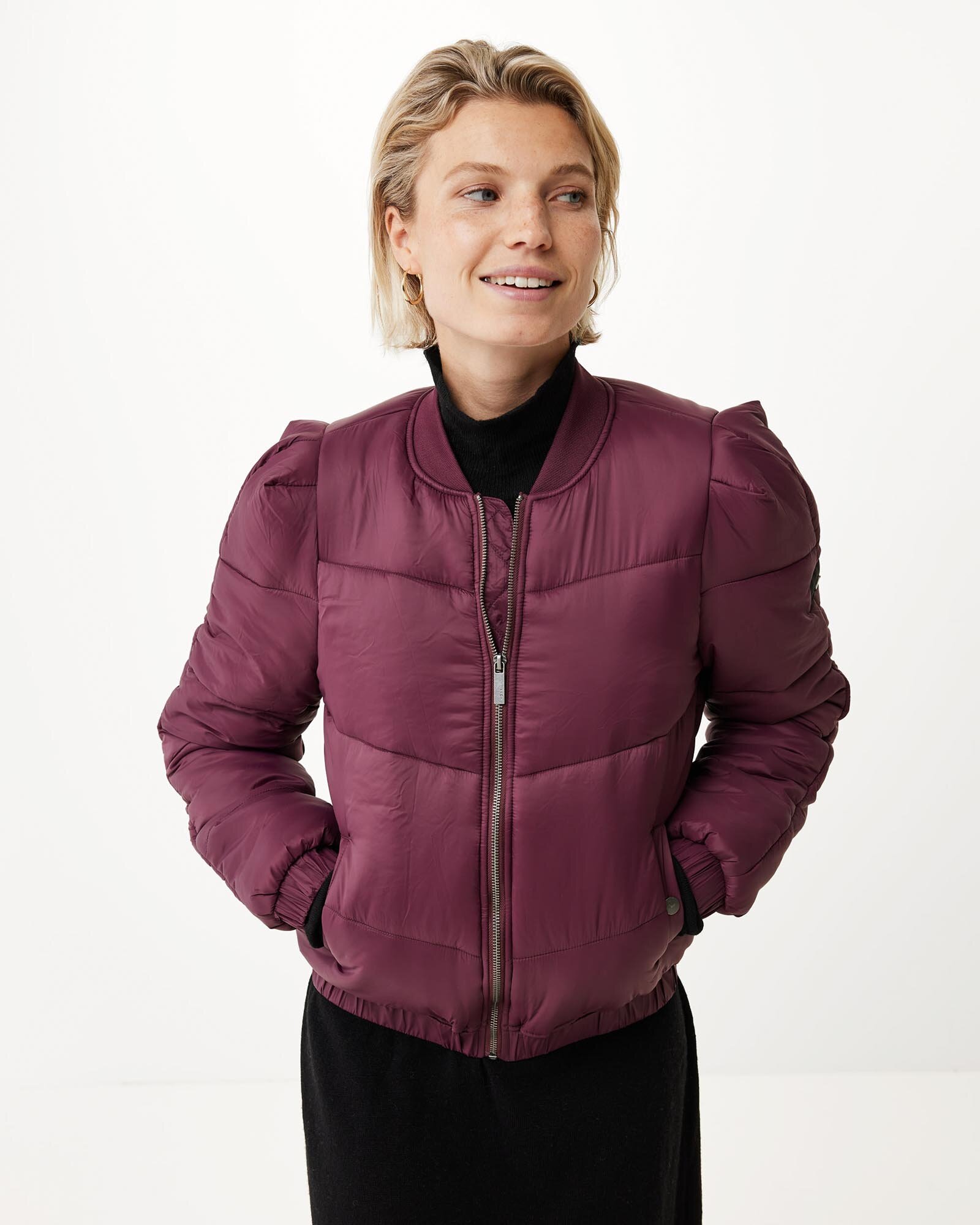 Short padded bomber jacket Dark Red von Mexx