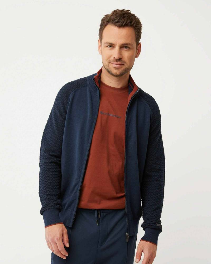 Structure knit cardigan Navy von Mexx