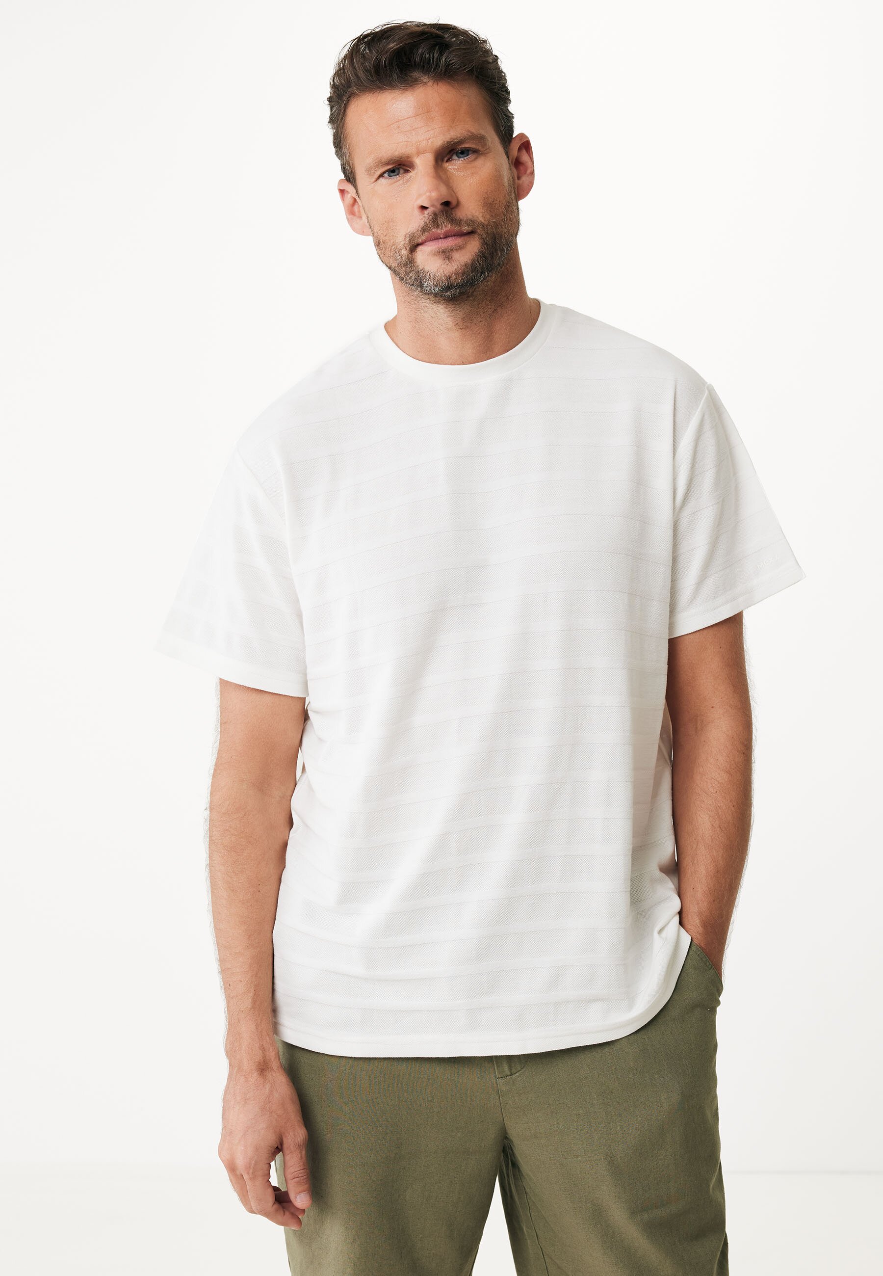 T-Shirt Pique Offwhite von Mexx