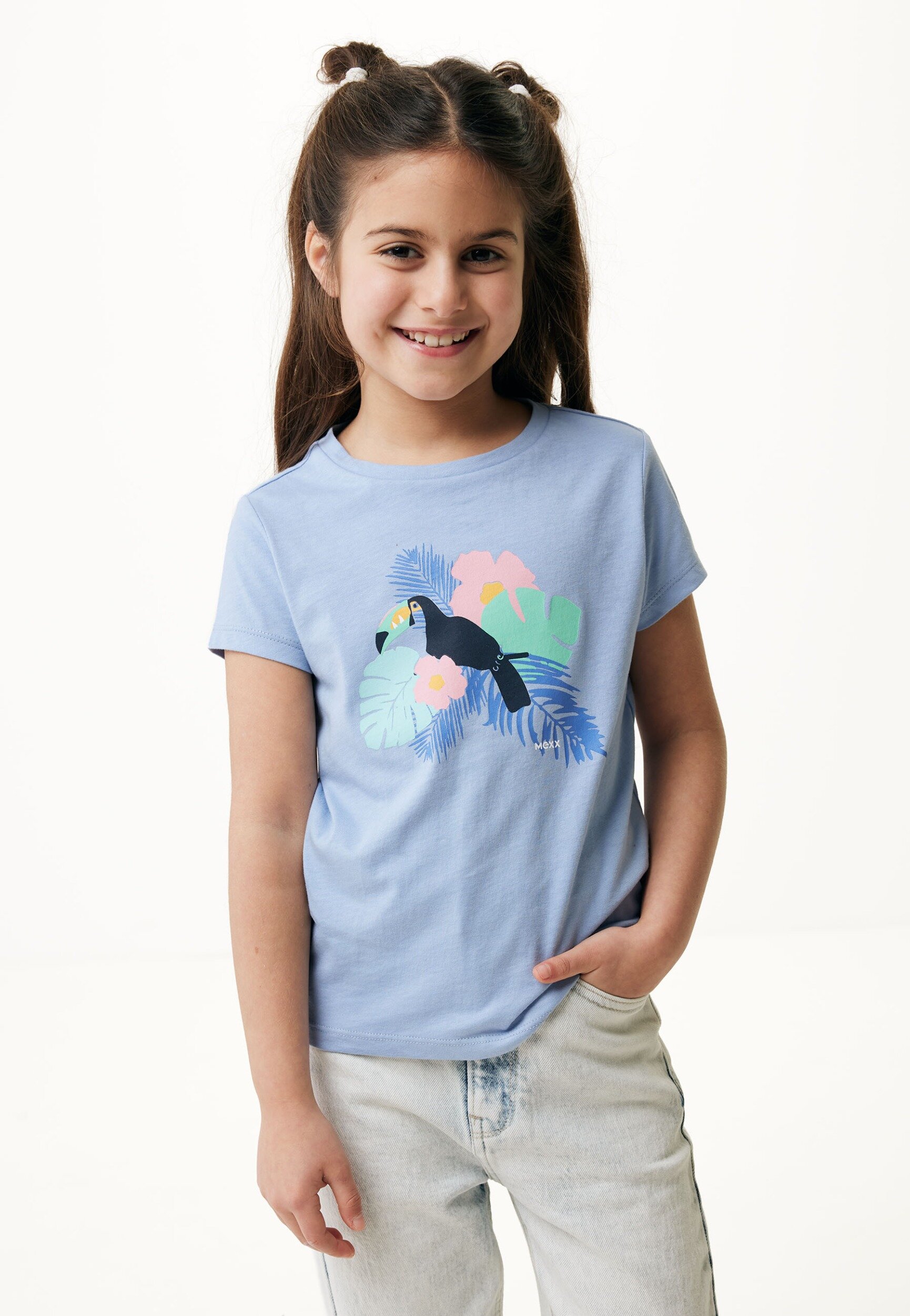 T-shirt With Artwork Light Blue von Mexx