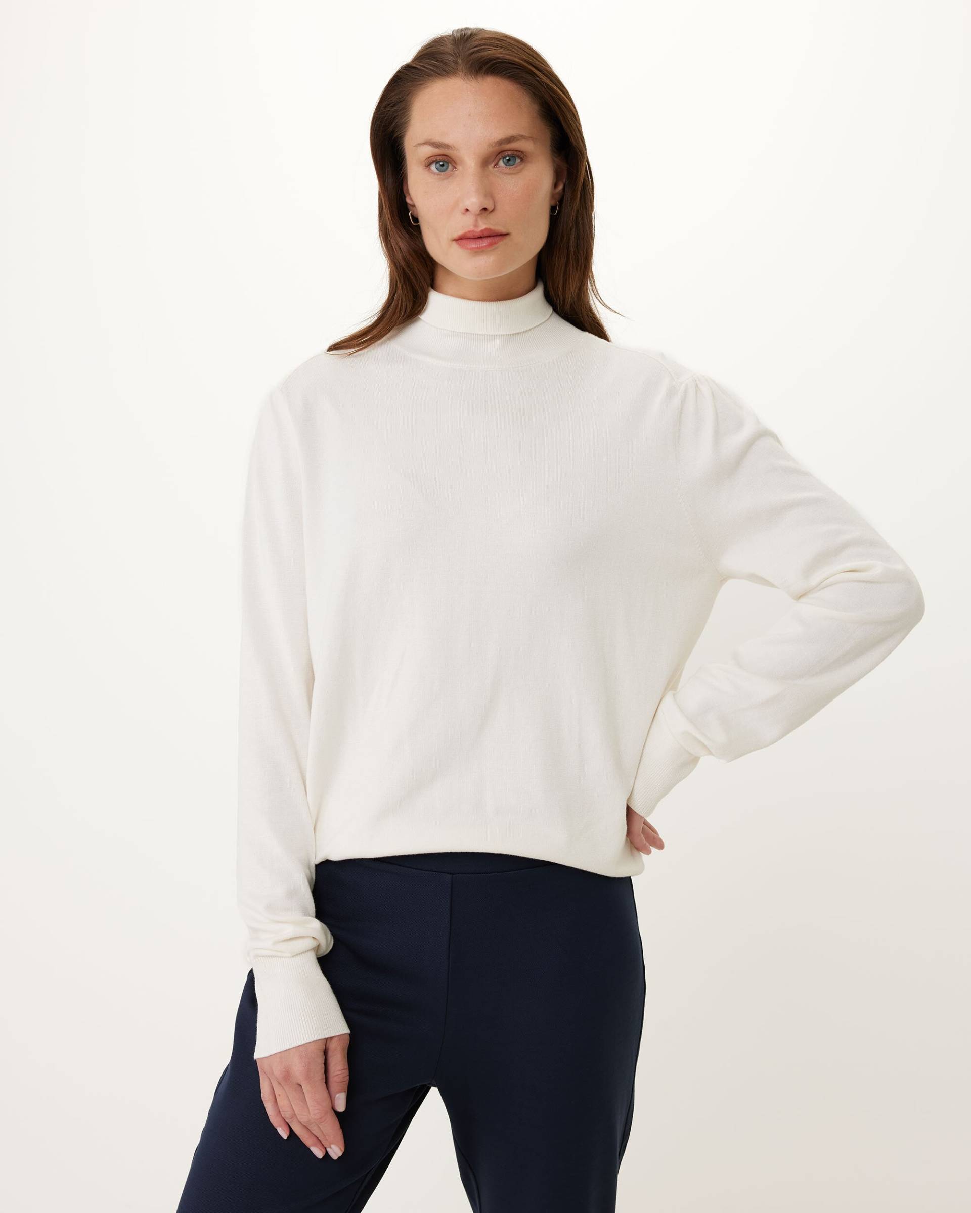 Turtle neck basic pullover Off White von Mexx