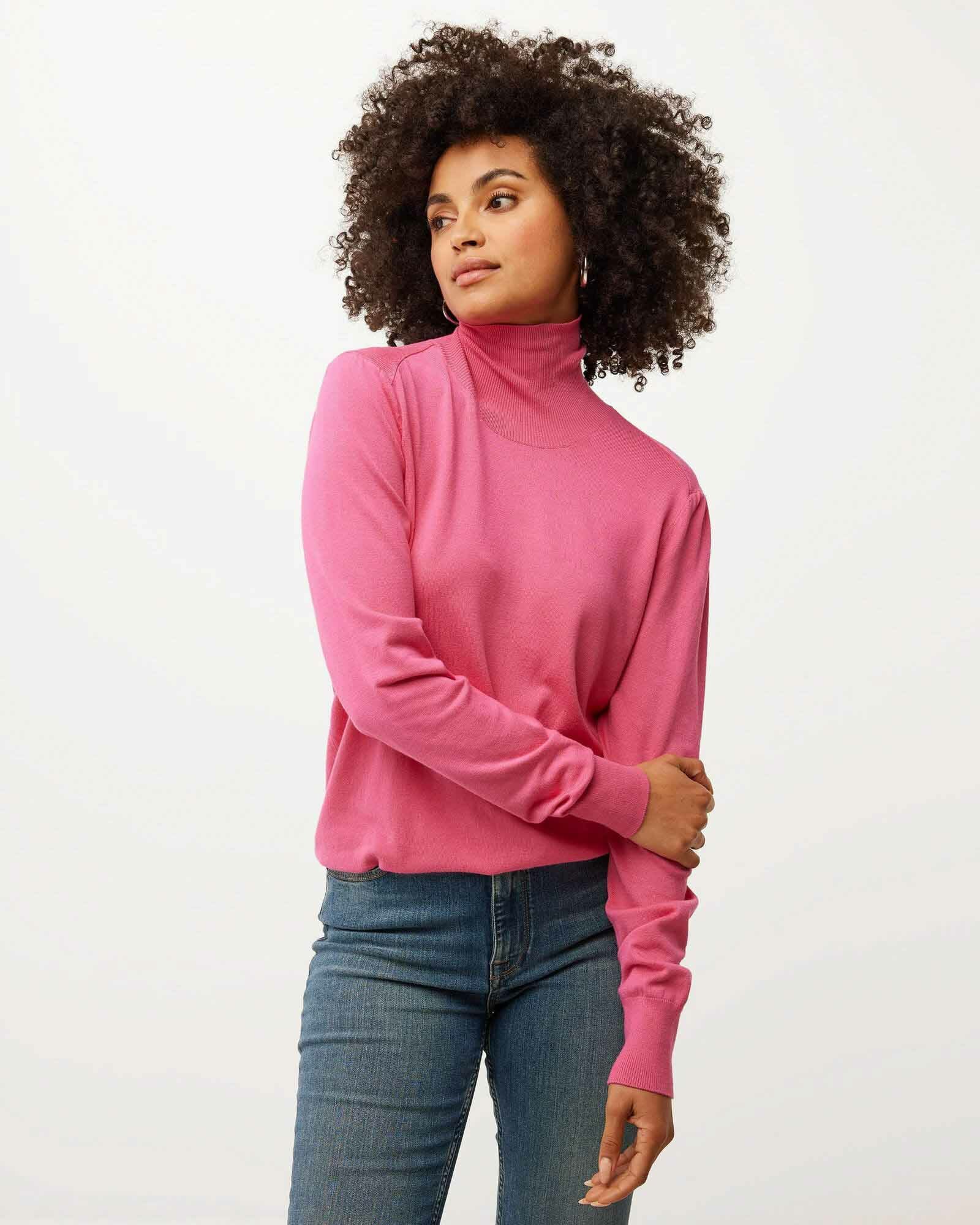 Turtle neck basic pullover Pink von Mexx