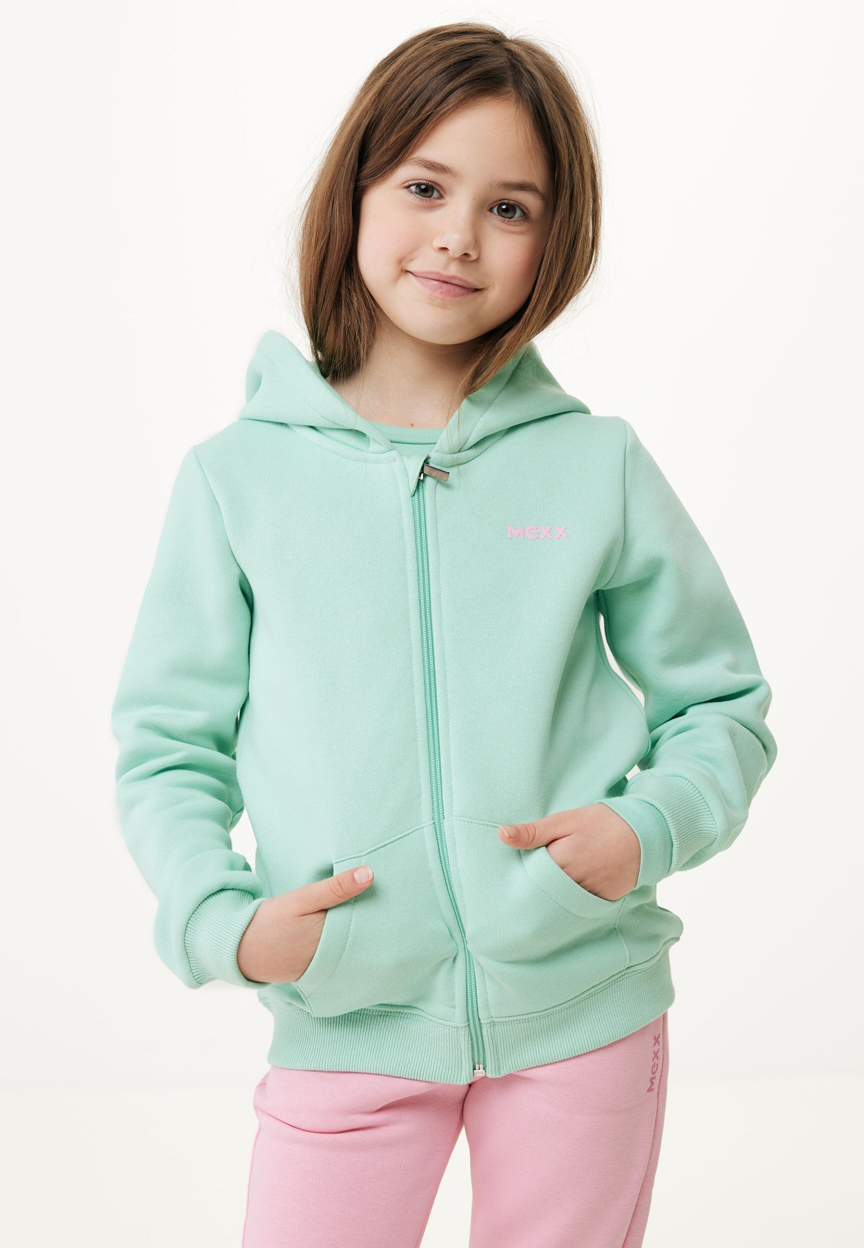 Zip Through Hoodie Light Green von Mexx