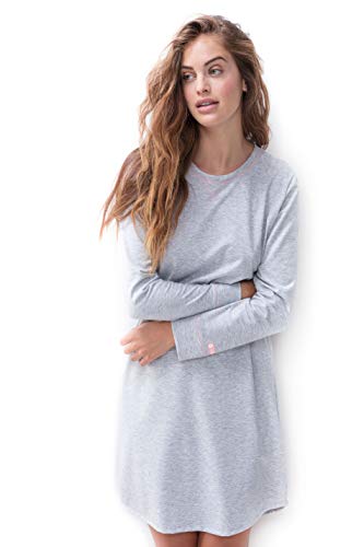 Mey Nachtwäsche Serie Zzzleepwear Damen Nachthemden Stone Grey Melange XS(XS) von Mey