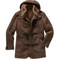 Mey & Edlich Herren Ad infinitum Lammfell-Dufflecoat braun 54 von Mey & Edlich