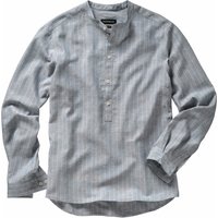Mey & Edlich Herren Hemd Auszeit-Schlupfhemd Langarm blau 39 von Mey & Edlich