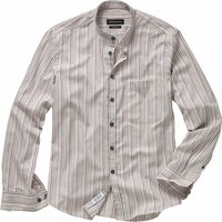 Mey & Edlich Herren Basettis Streifenhemd Langarm rot 40 von Mey & Edlich