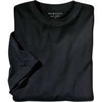 Mey & Edlich Herren Benchmark-Shirt Rundhals Doppelpack schwarz 3XL von Mey & Edlich