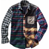 Mey & Edlich Herren Hemd Collabhemd Portuguese Flannel Langarm blau L von Portuguese Flannel