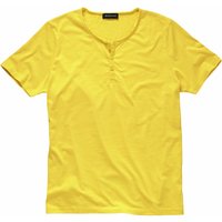 Mey & Edlich Herren Shirt Feierabend-Pyjamashirt gelb 48 von Mey & Edlich